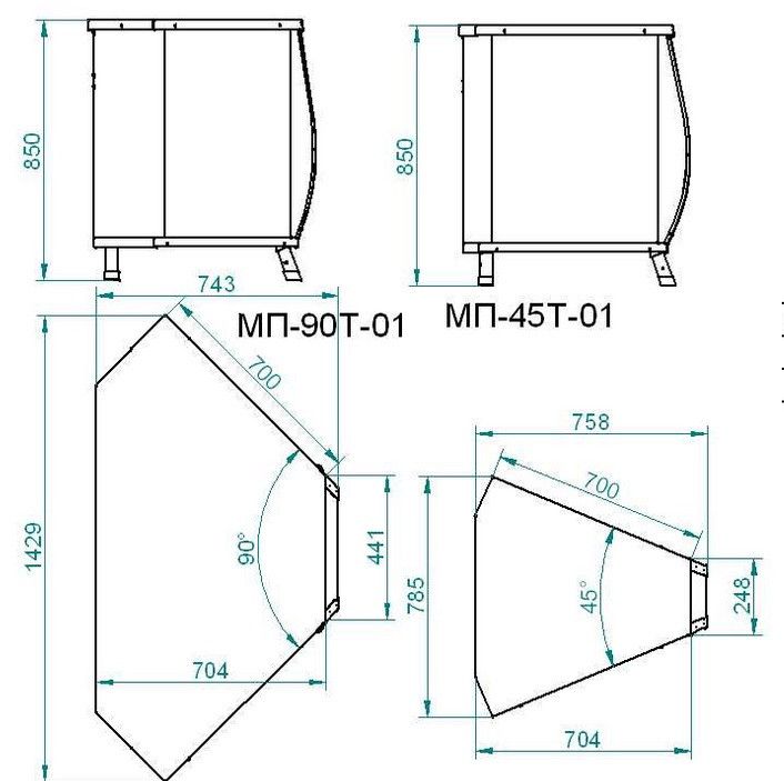 Модуль поворотный Abat МП-90Т-01